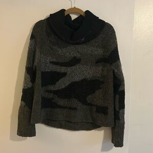 Camo cowl neck sweater. Size medium, like new! From stitch fix